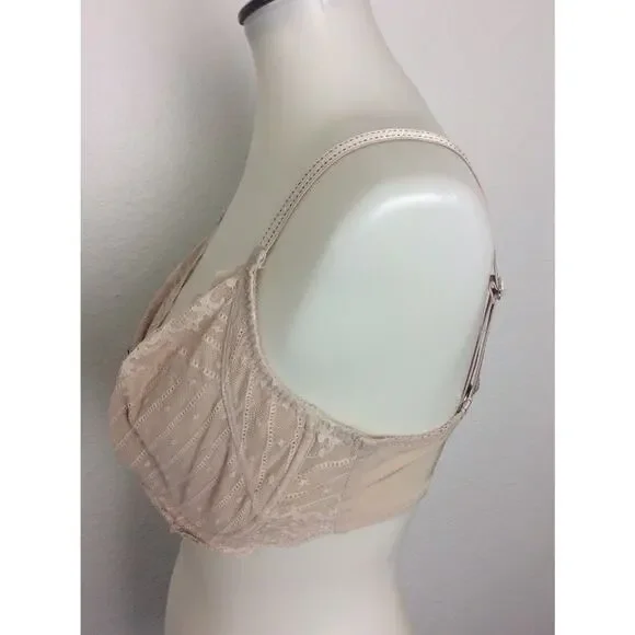 Chantelle Lingerie Bra Lace Stripe Underwire Mesh - Picture 5 of 9